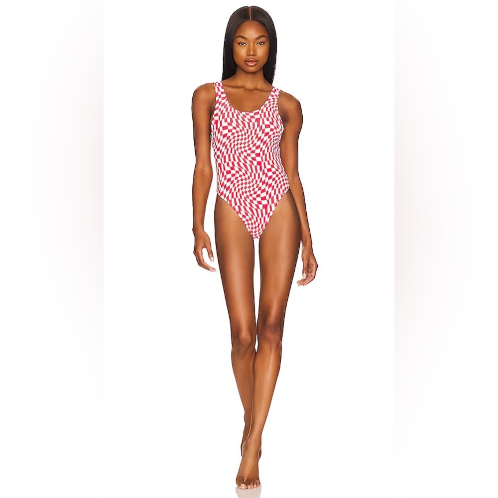It’s Now Cool - Showtime One Piece - Red Wave Check - XS